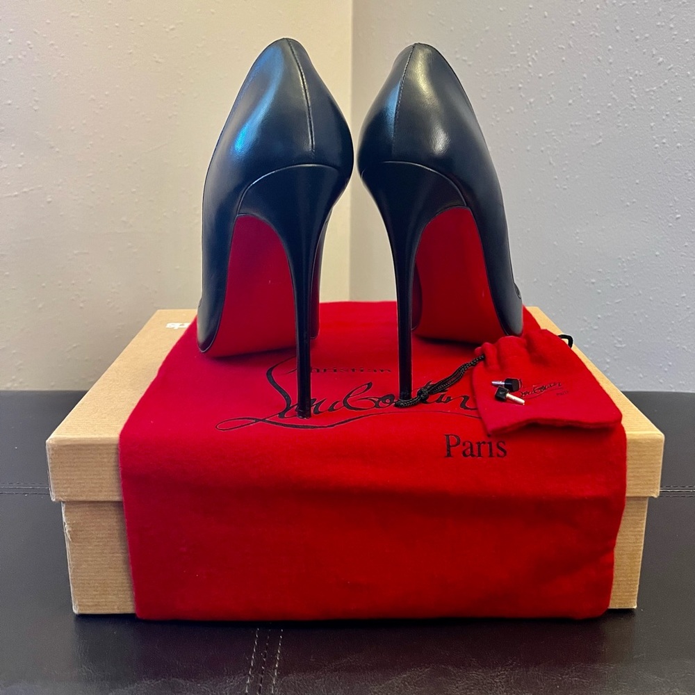 Christian Louboutin “So Kate 120mm” Black Napa Leather